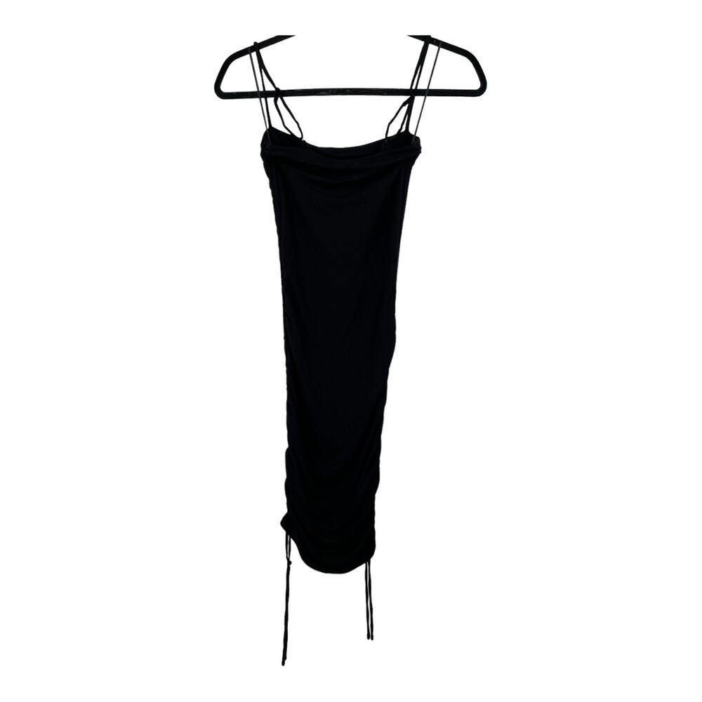 Good American Dress ruched sleeveless black size 0 (XS) - Picture 4 of 8